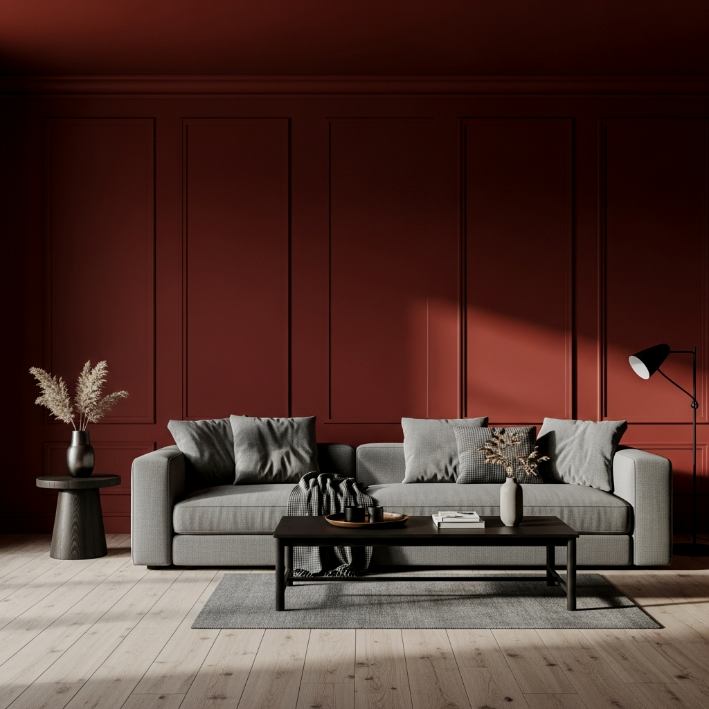 Rich Oxblood Red