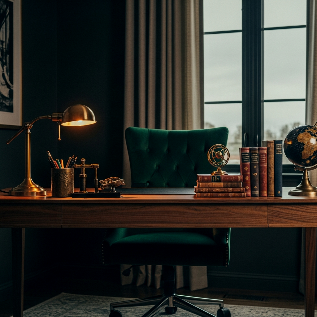 Velvet & Brass Accents