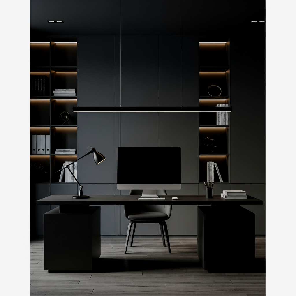 Monochromatic Slate Minimalist