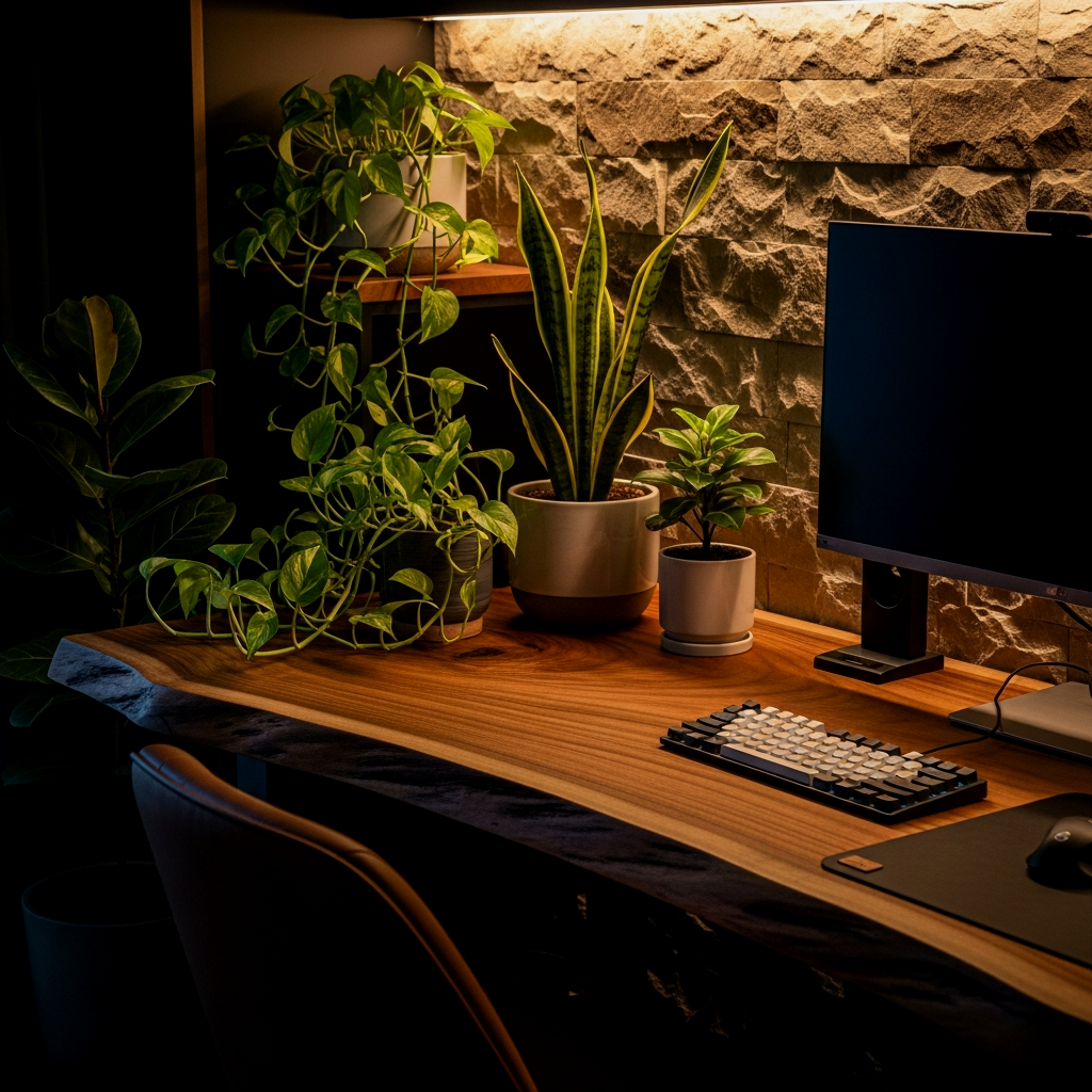 The Live-Edge Biophilic Office