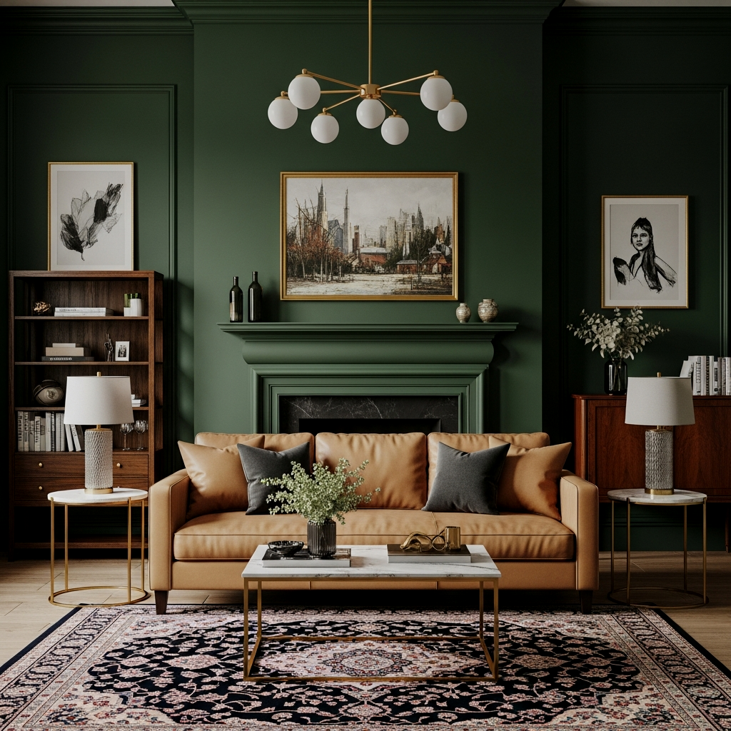 12 Moody Paint Colors: Hunter Green Elegance