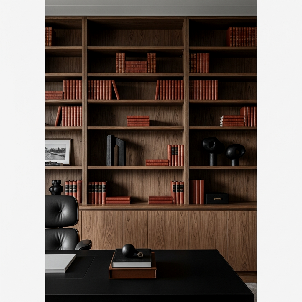 The Power Backdrop: Floor-to-Ceiling Built-ins