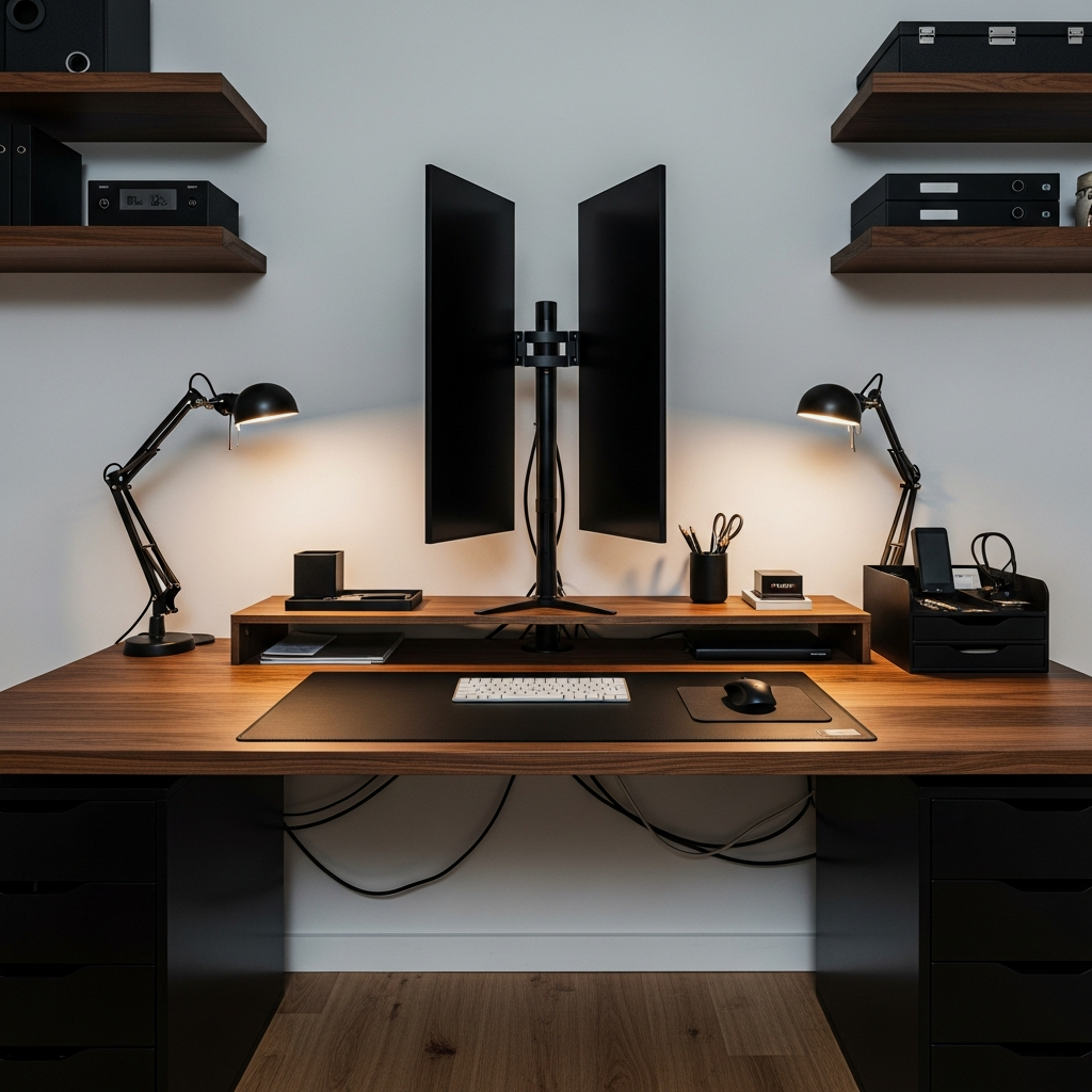 Symmetry and Order: The Dual-Monitor Command Center