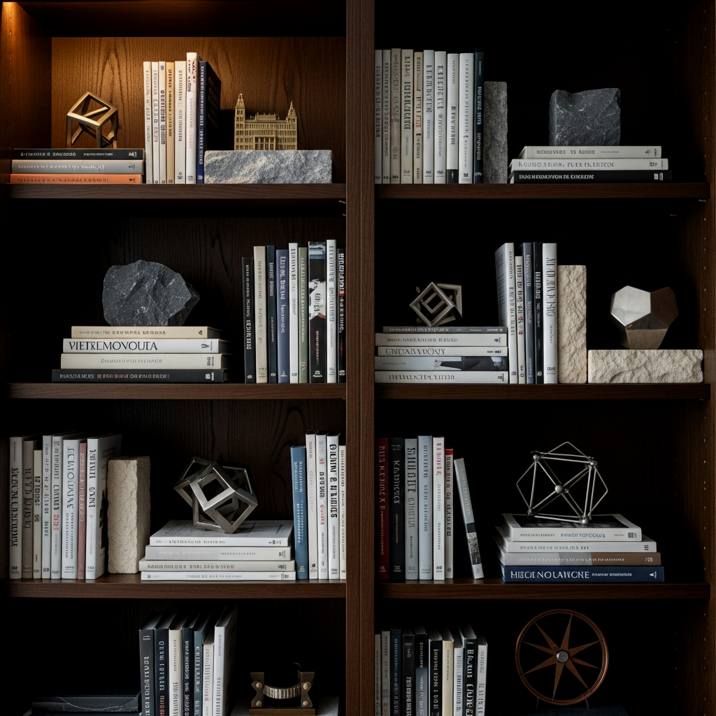 Curated Built-in Bookshelves