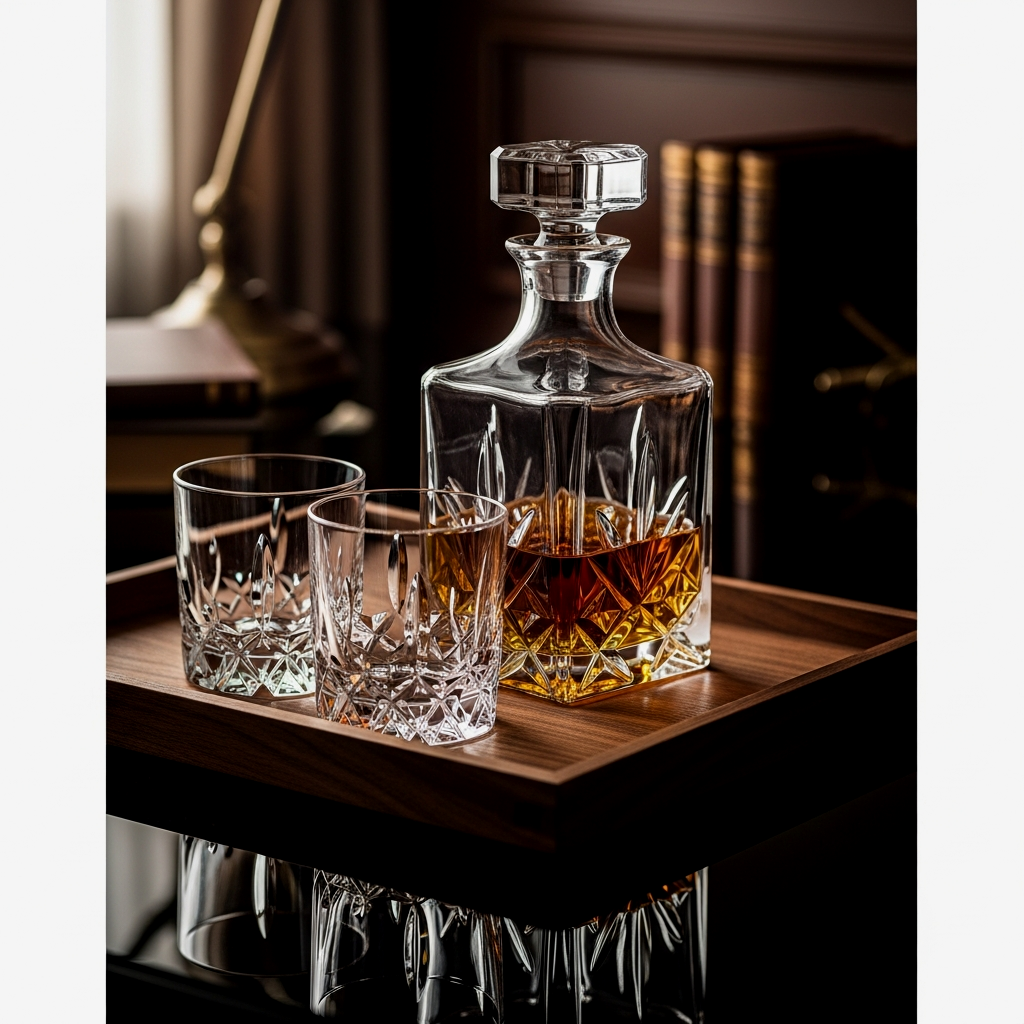 Crystal Glass Decanter Set