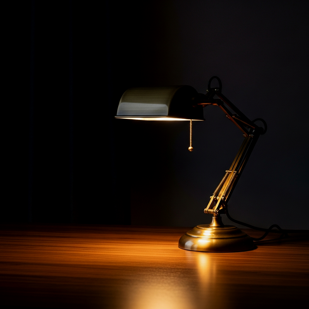 Vintage Brass Task Lamp