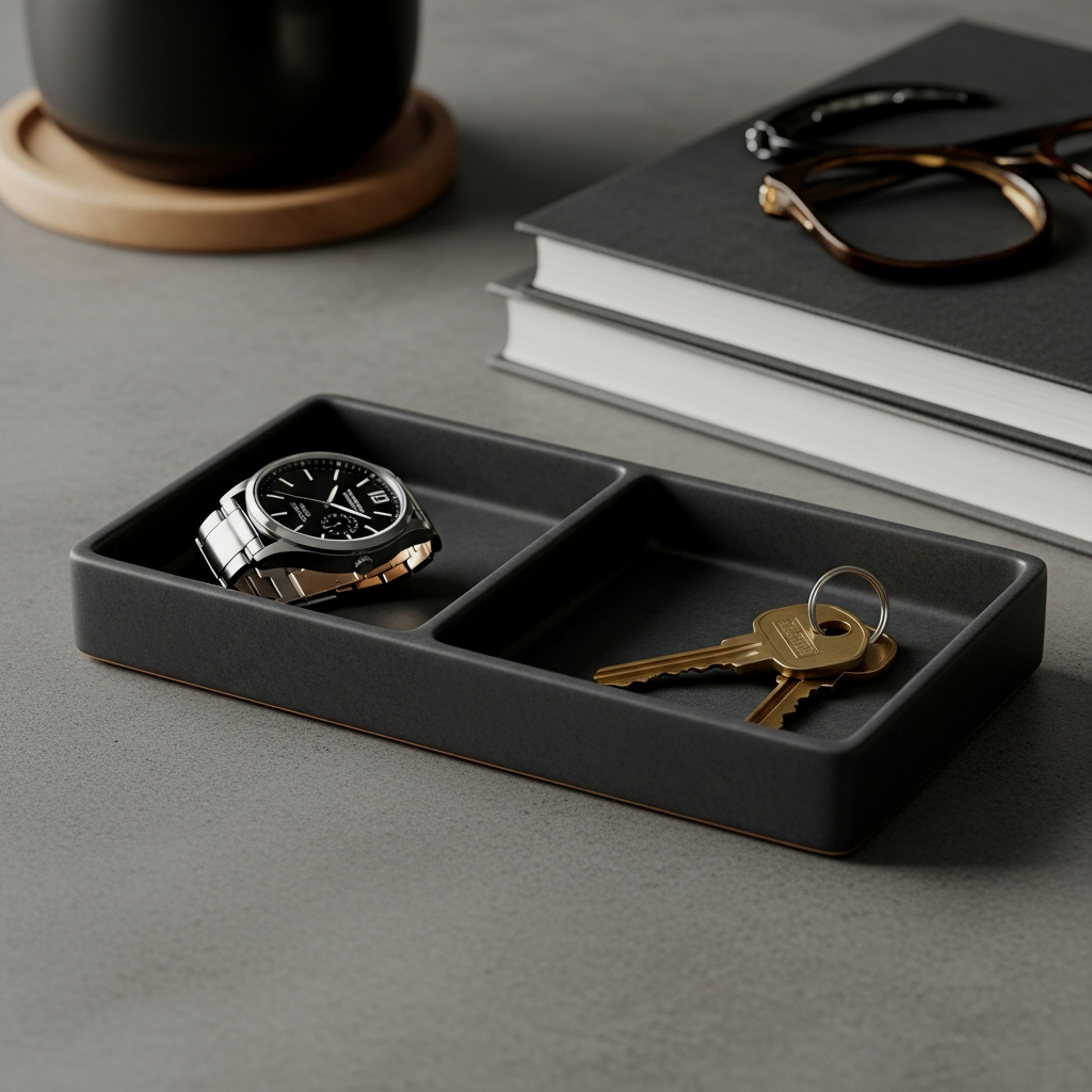 Matte Ceramic Catch-all Tray