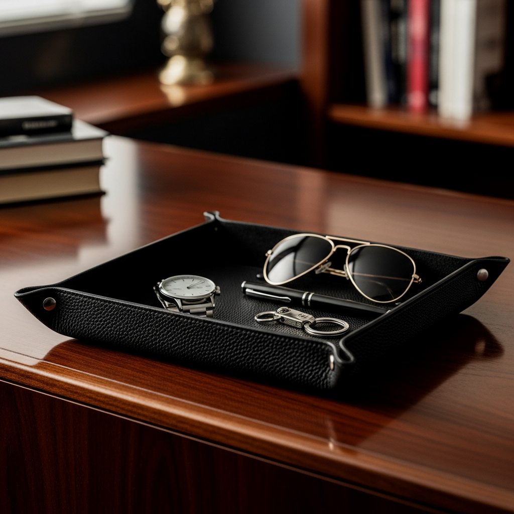 Leather Valet Tray