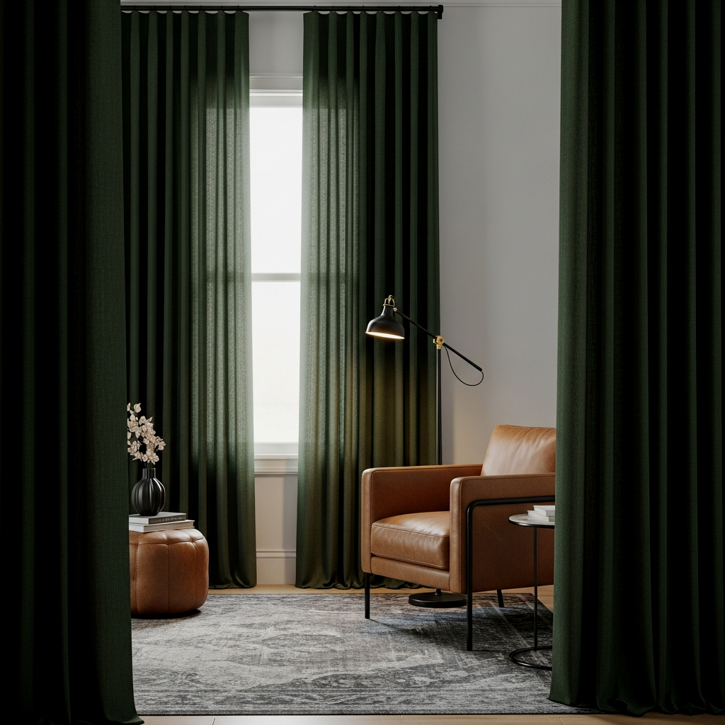 Ceiling-High Drapery for Verticality