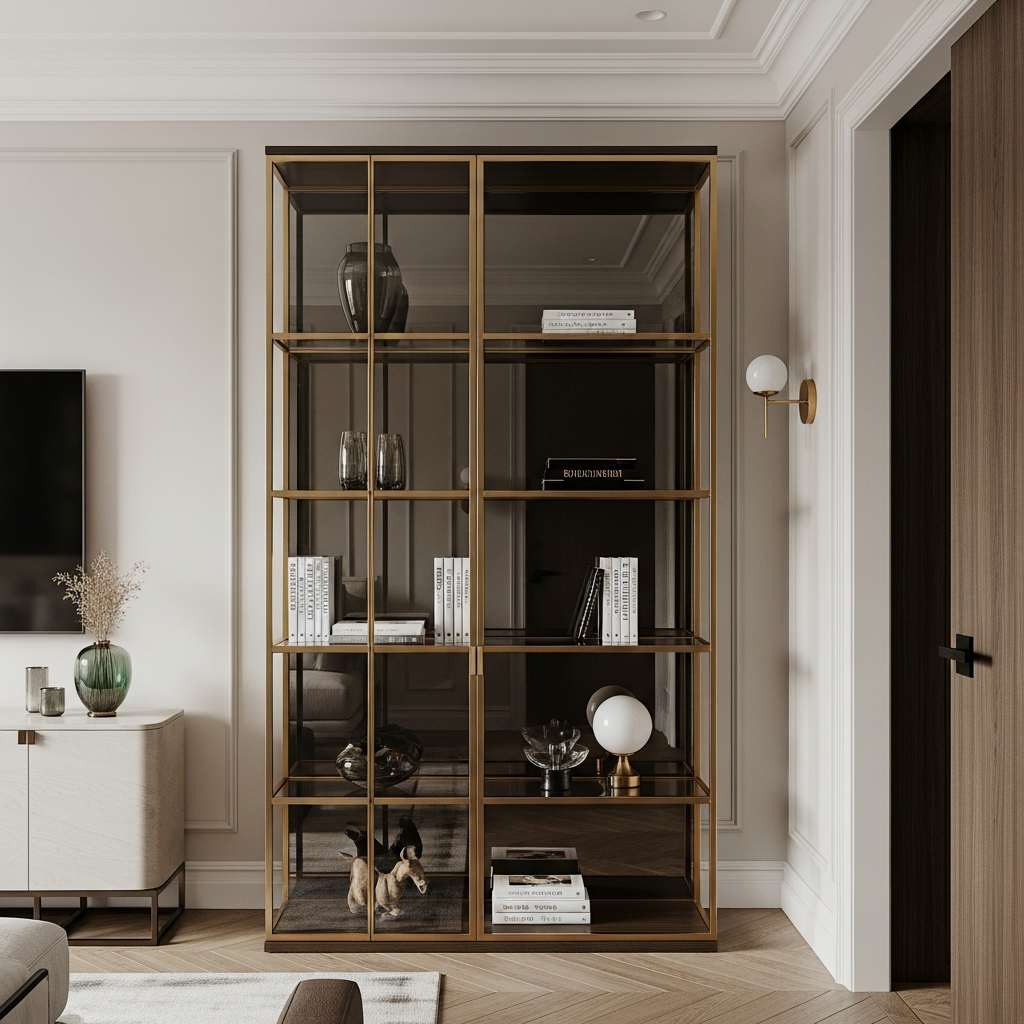Heavy Metal and Glass Shelving