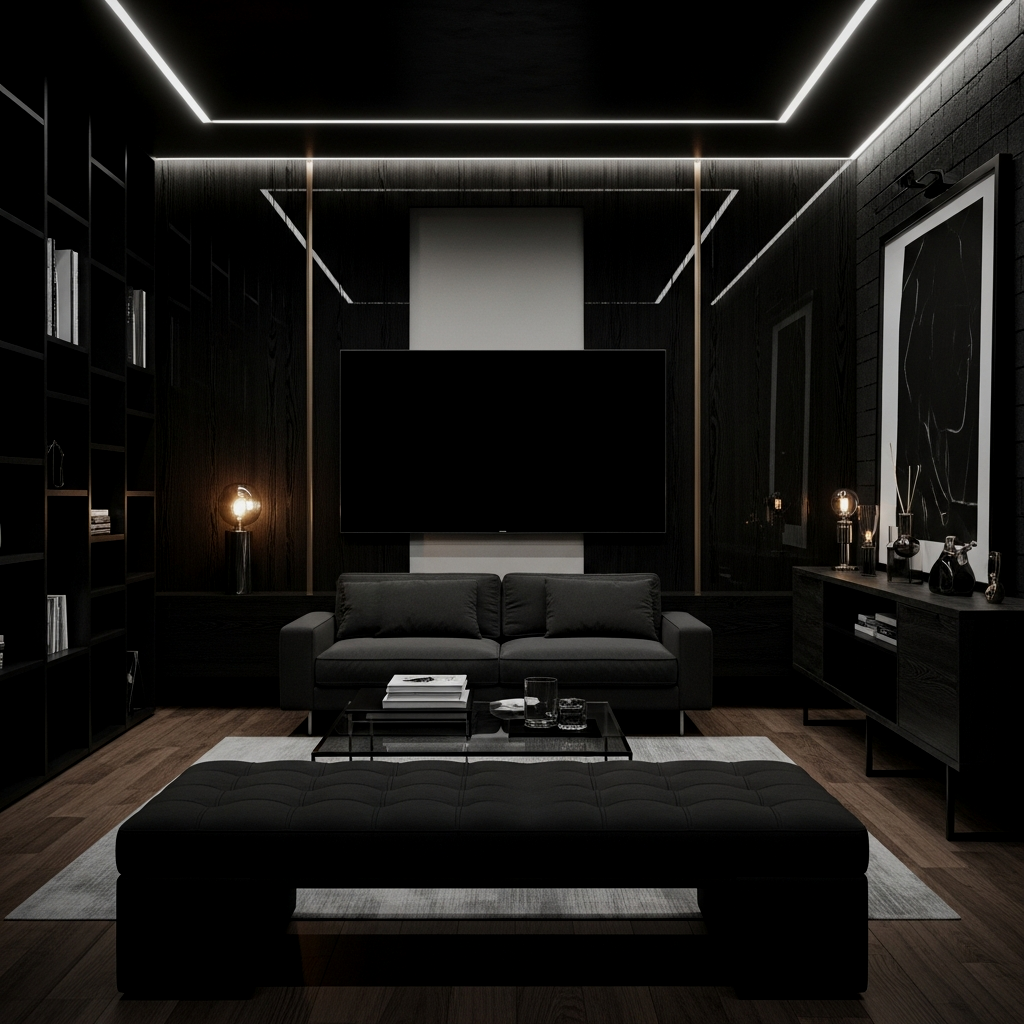 The Monochromatic Minimalist Apartment