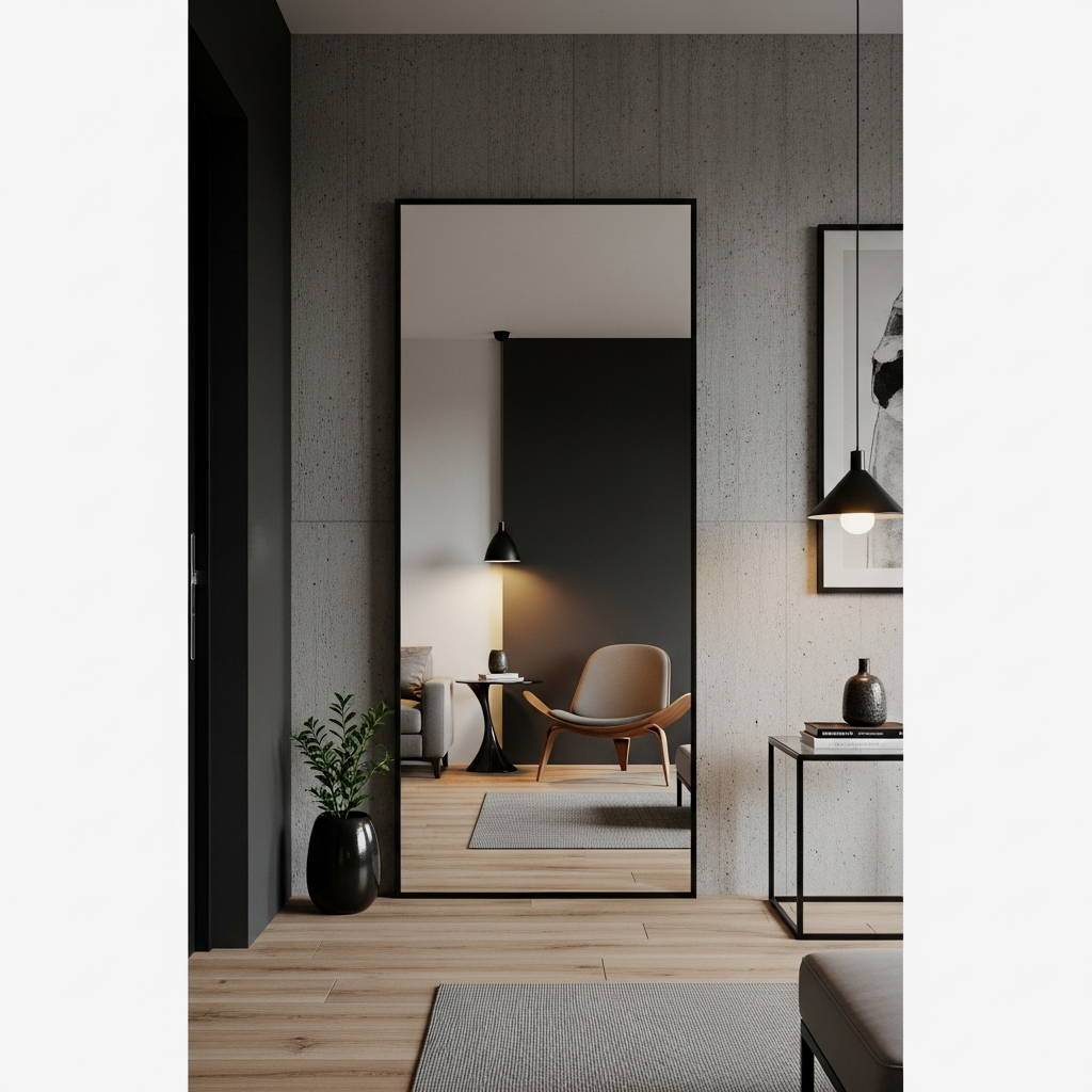 Reflective Depth with Lean-to Mirrors