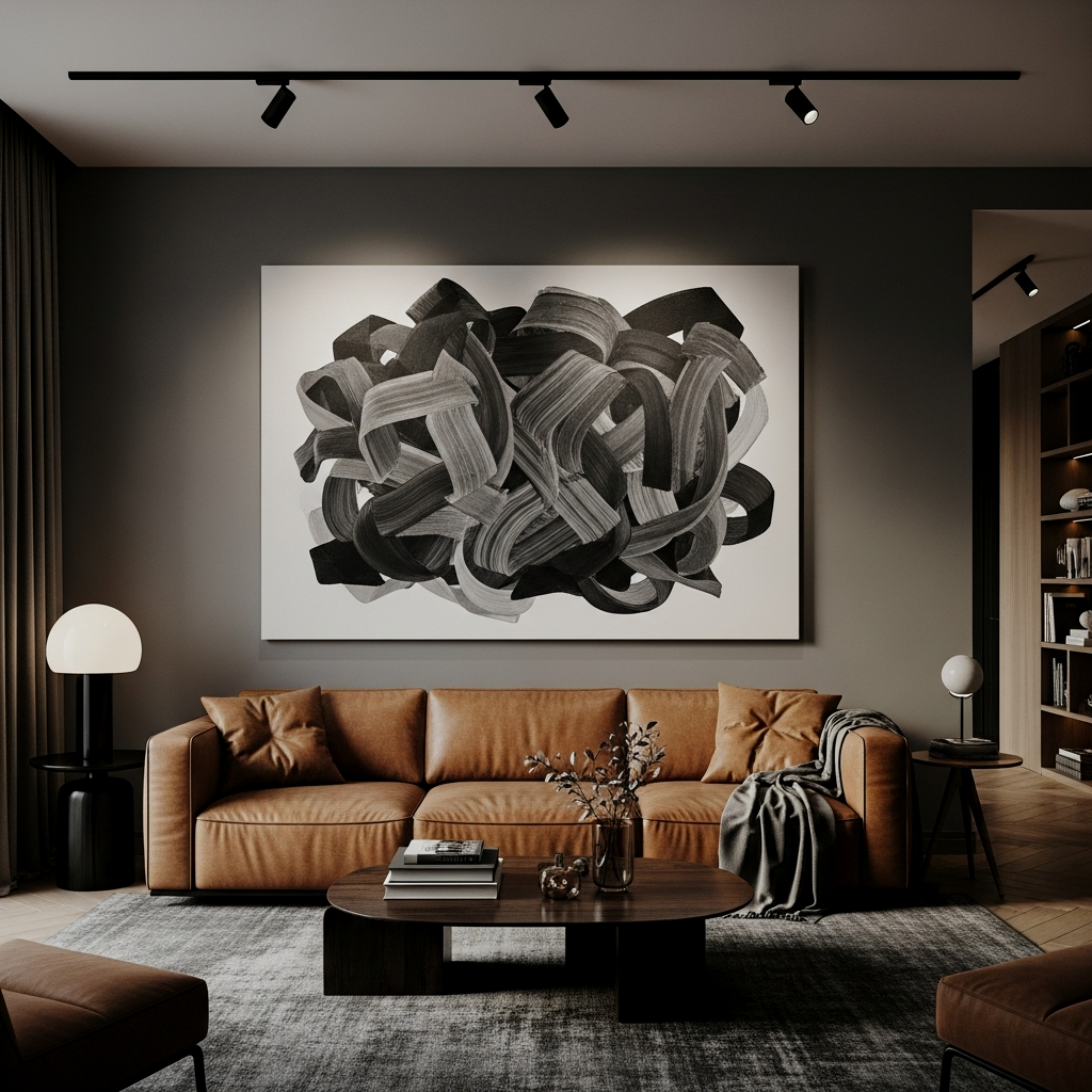 Architectural Masculine Art Display