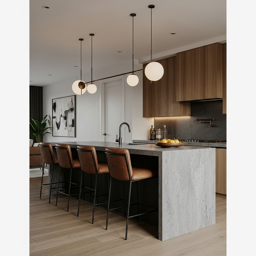 Industrial-Chic Bar Stool Seating