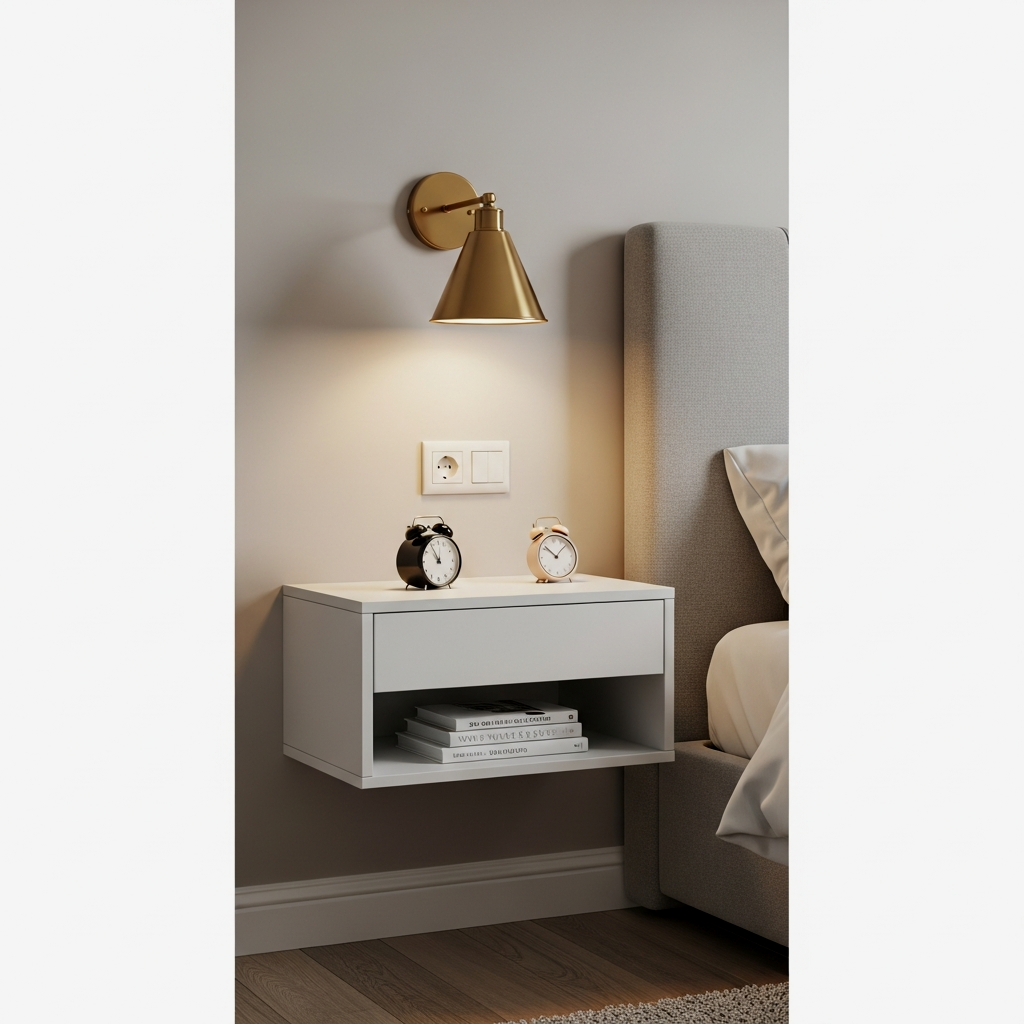 Floating Bedside Shelves