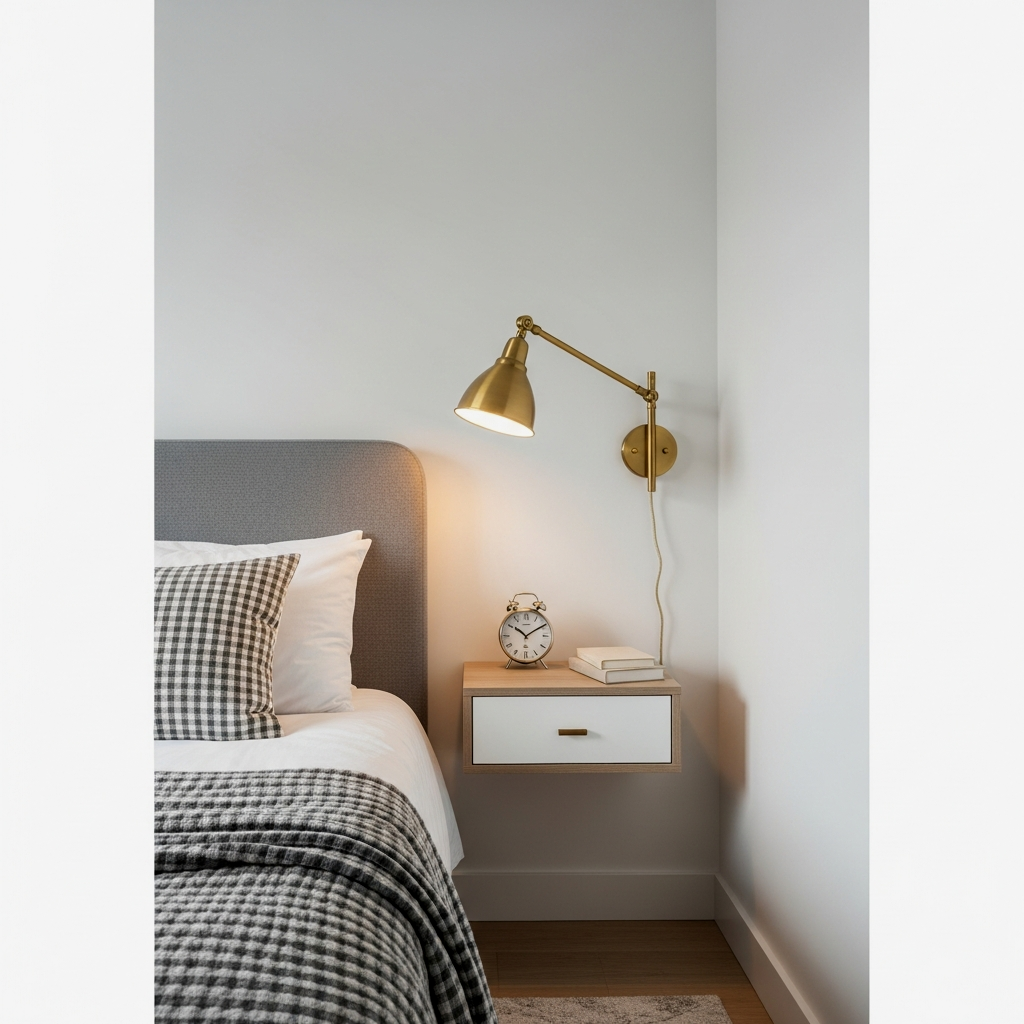 Space-Saving Bedside Sconces