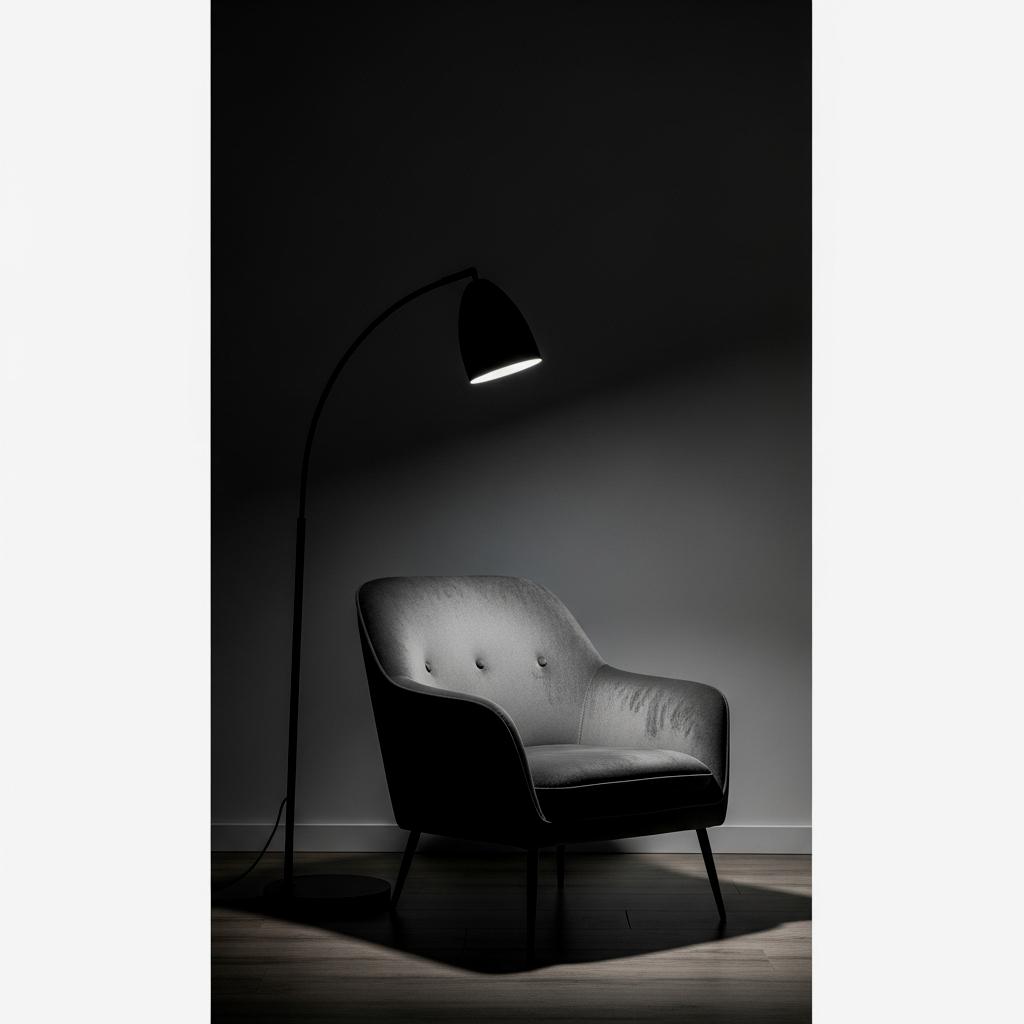 Matte Black Floor Lamps for Architectural Depth
