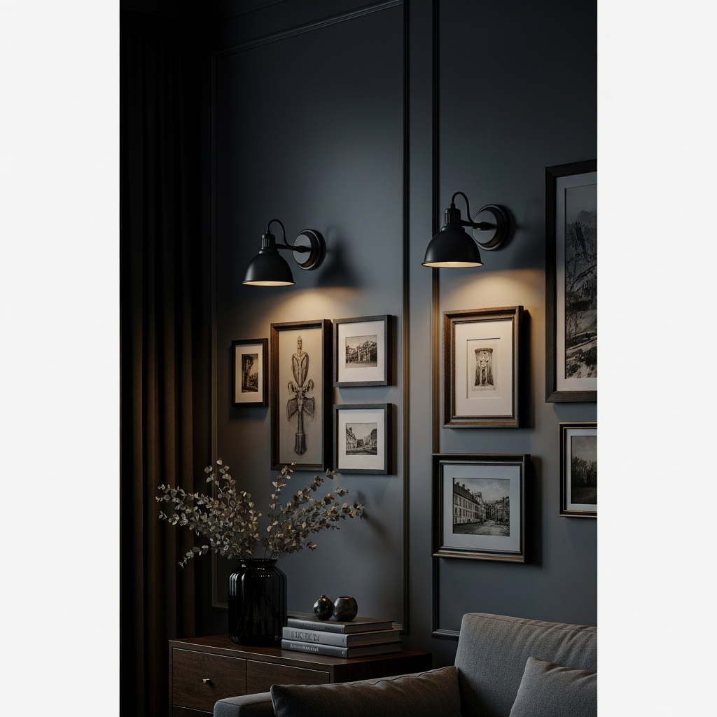 Symmetrical Sconces for Task and Mood