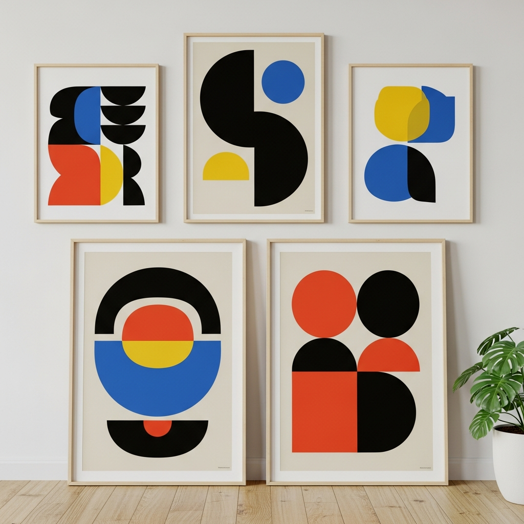 Mid-Century Modern Geometric Prints