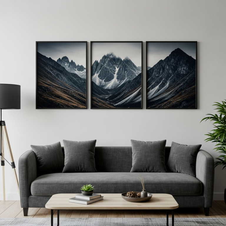 13 Masculine Wall Art Ideas to Level Up Your Living Room