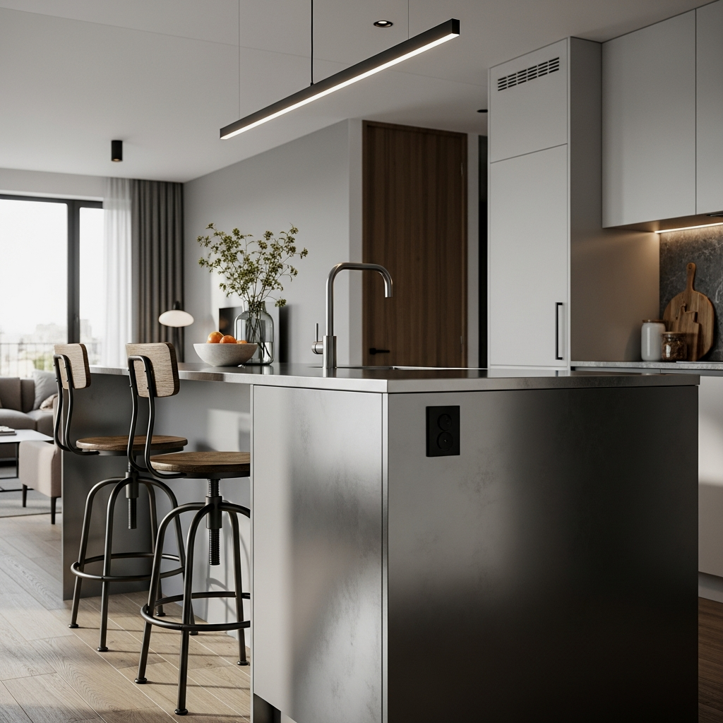 Industrial Strength: Incorporating Raw Steel Accents