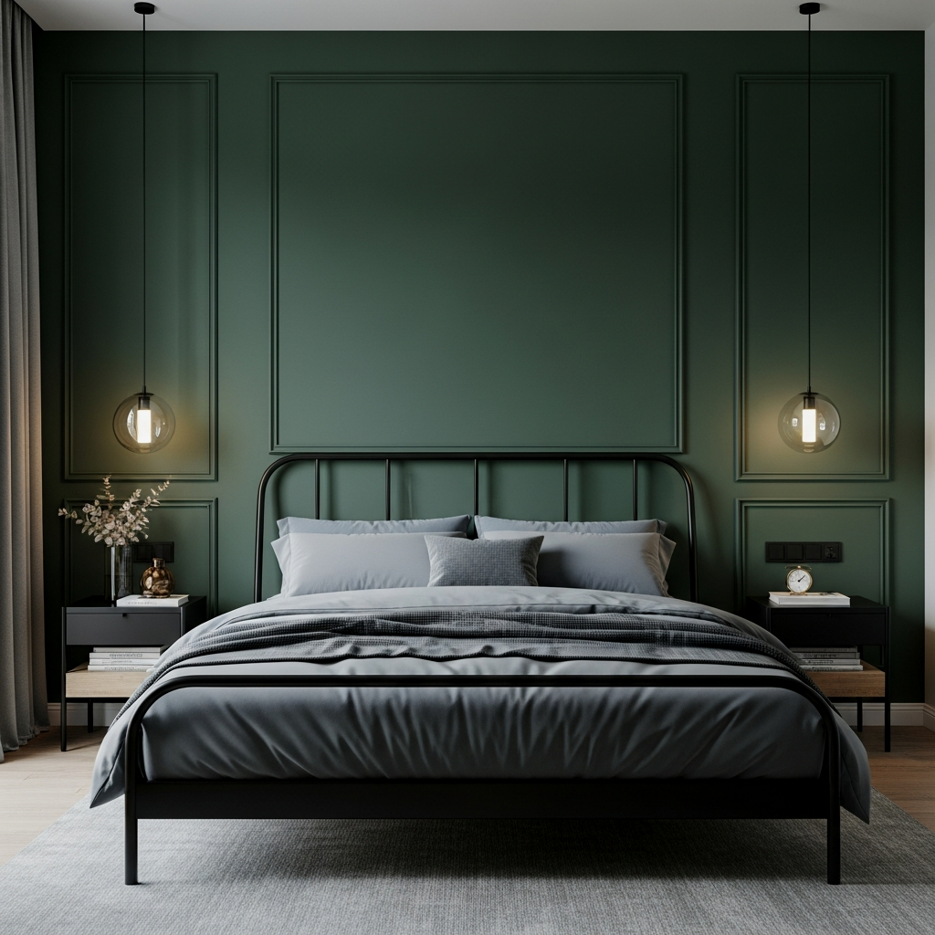 Deep Tones and Forest Green Accents
