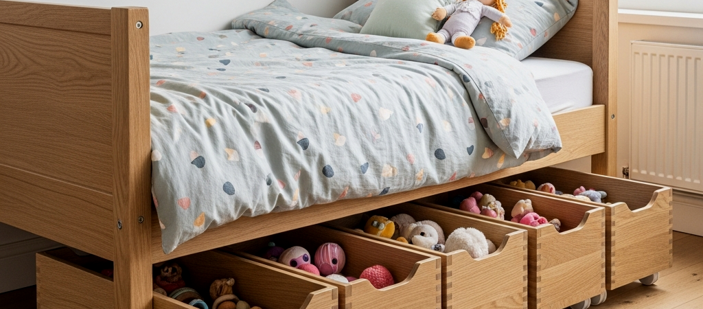 12 Small Girl Bedroom Storage Ideas to Hide Toy Chaos