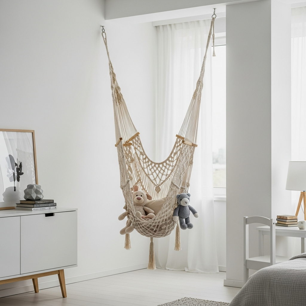 Designer Macramé Corner Toy Hammocks