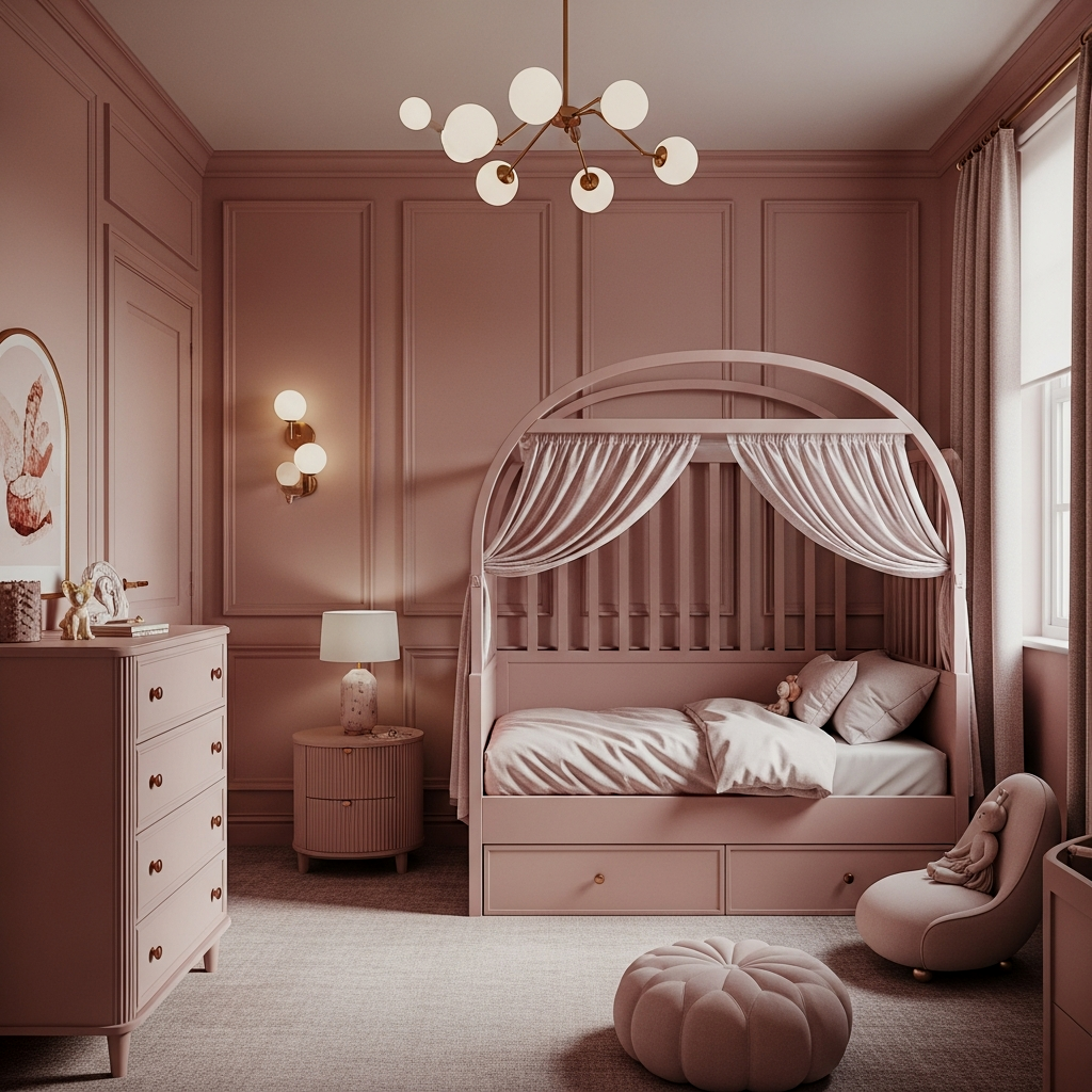 Dusty Rose with Tonal Trim