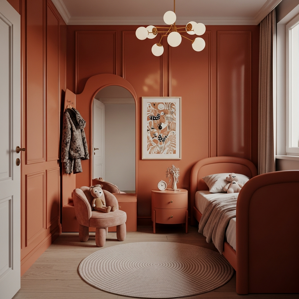 High-Gloss Warm Terracotta