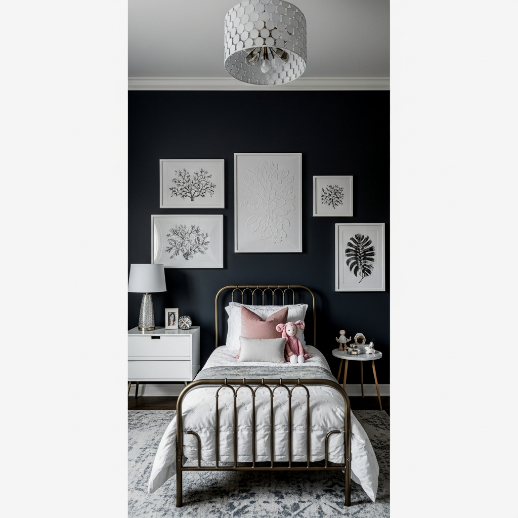 Charcoal Focal Wall Receding