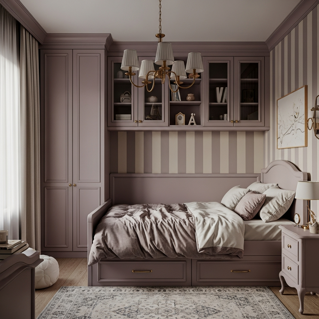 Muted Lilac Verticality