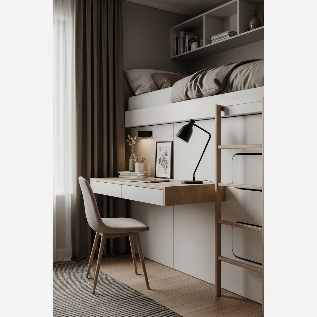The Floating Desk and Bunk Combo