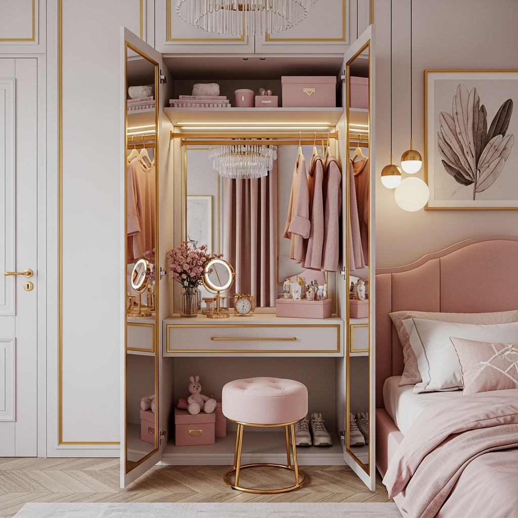 Mirror-Backed Nooks for Depth