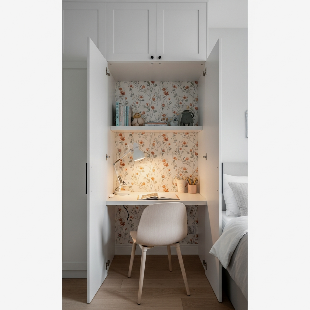 Closet Door Removal for a Desk Nook