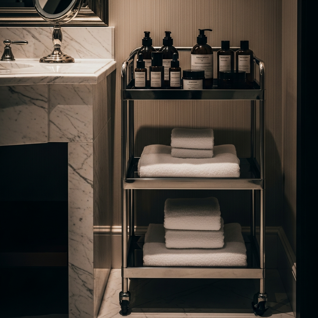 Slim Pull-Out Rolling Carts for Narrow Gaps