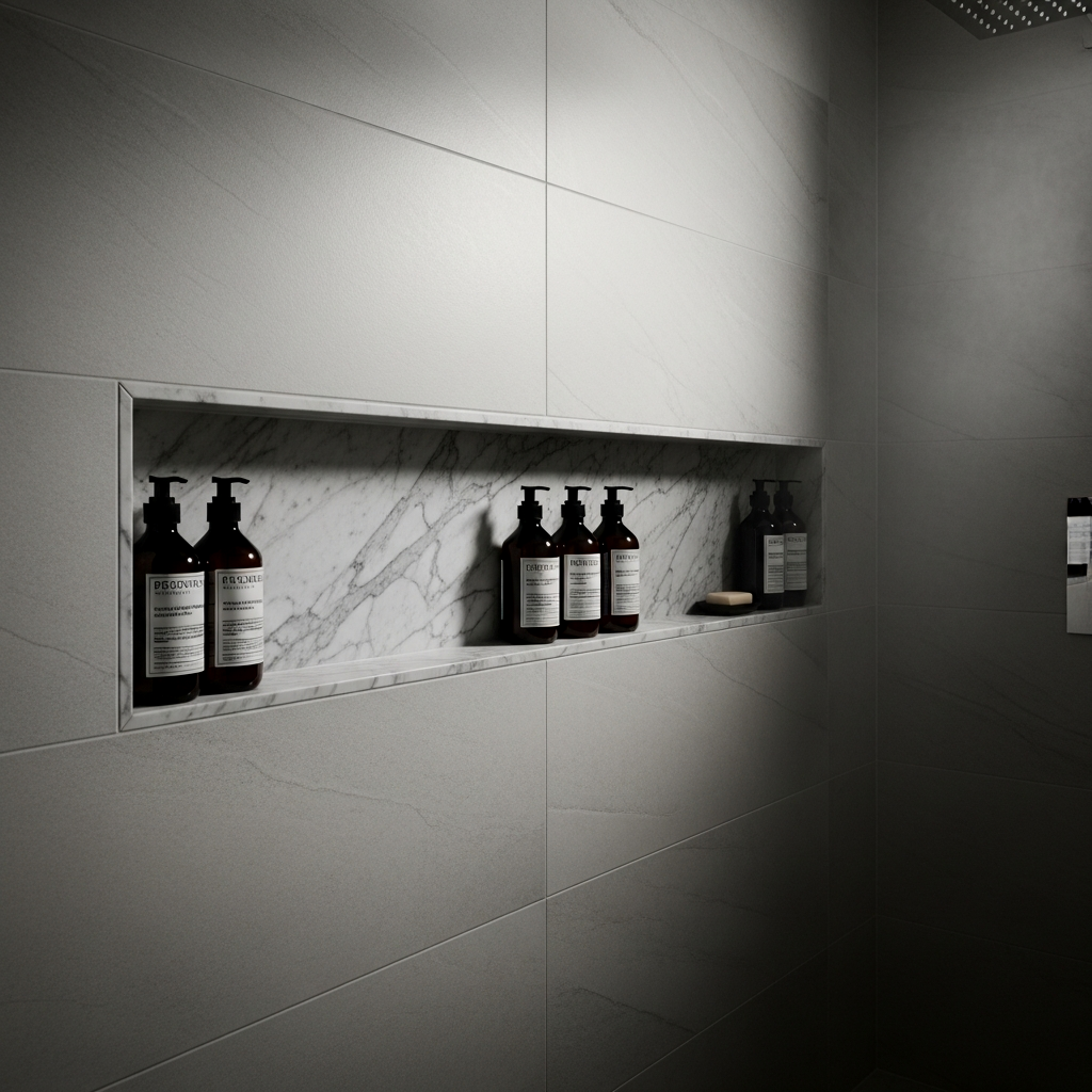 Recessed Shower Niches: The Invisible Storage Upgrade