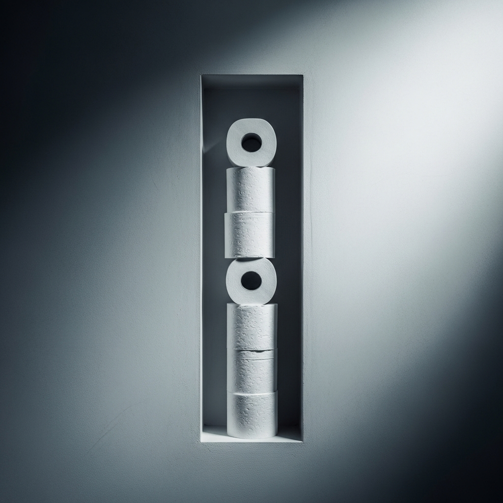 Built-in Wall Cavities for Toilet Paper Styling