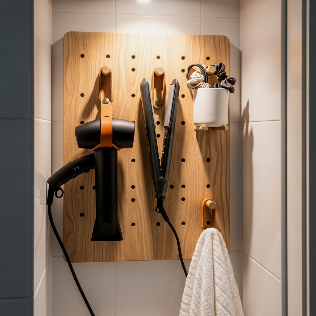 Custom Pegboards for Hair Tool Stations