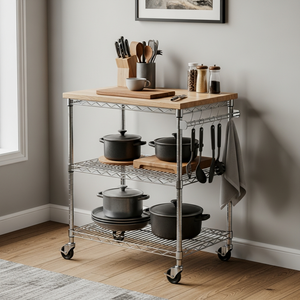 15 Best Movable Islands for Small Kitchens: Style on Wheels