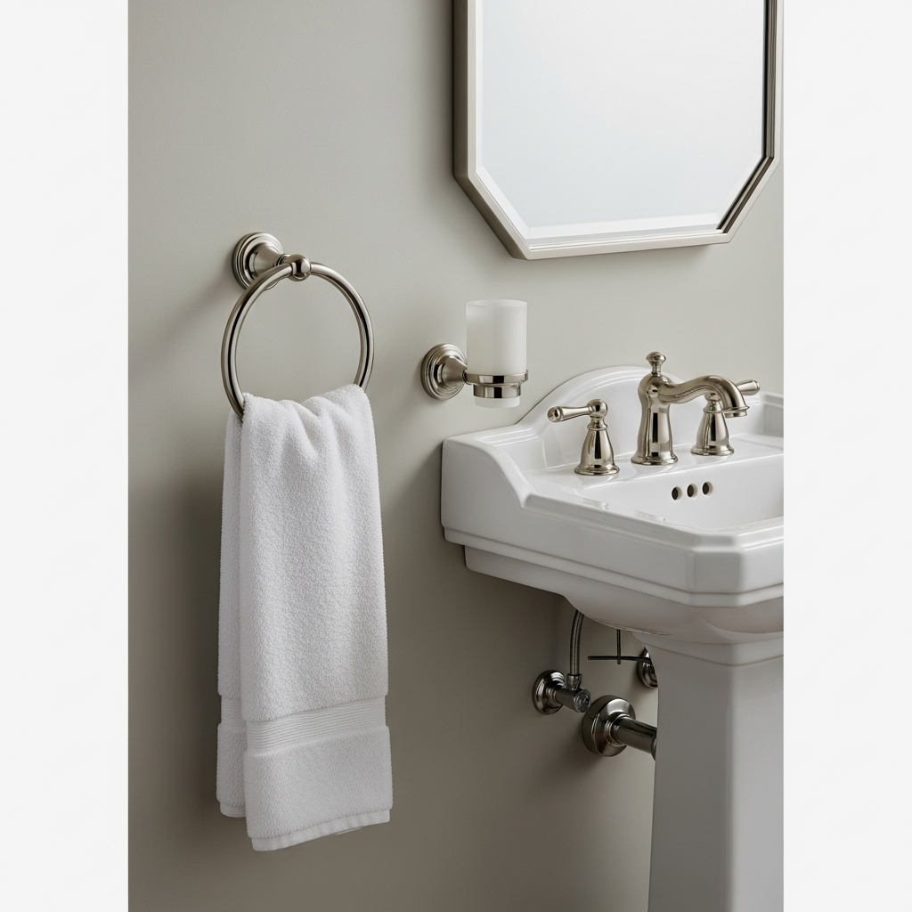 Space-Saving Swing-Arm Towel Bars