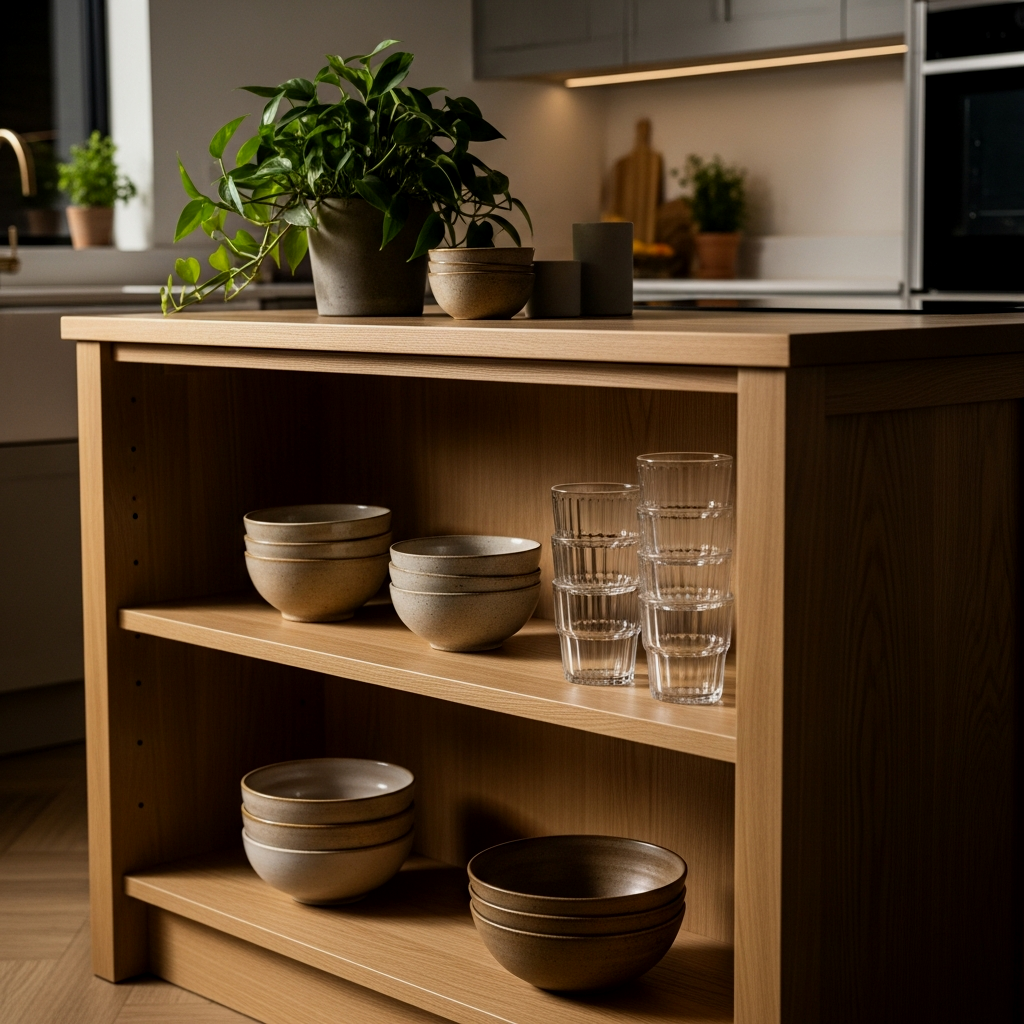 The Airy Appeal of Open Shelving Bases