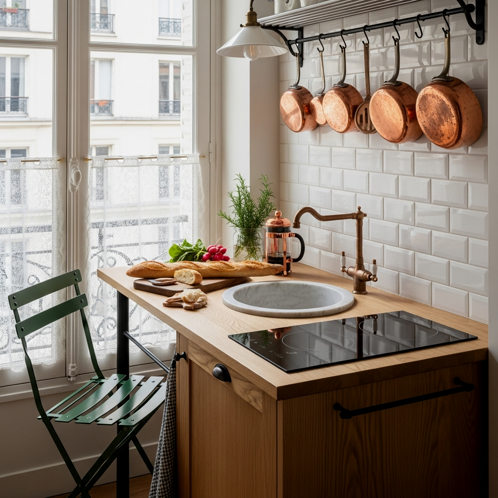 The Micro-Island: 12 Tiny Kitchens with Small Islands That Maximize Every Inch