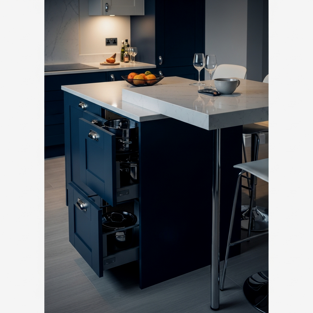 Double Duty: Small Kitchen Islands with Seating and Storage Solutions
