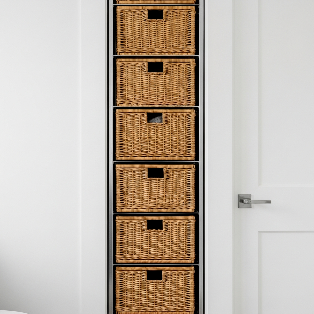Vertical Woven Basket Tower