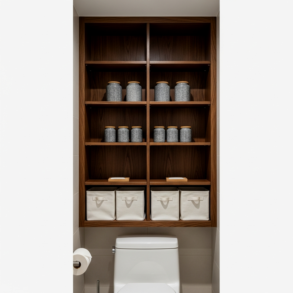 Dark Walnut Symmetrical Cubby System