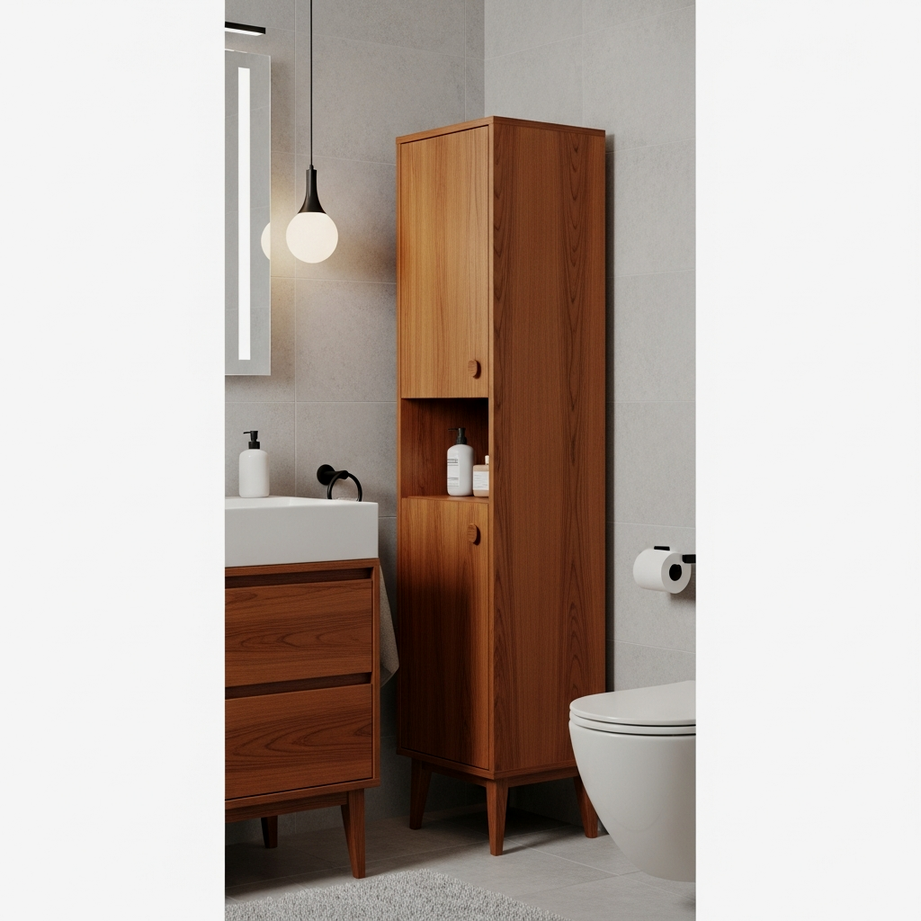Mid-Century Modern Slim Tower