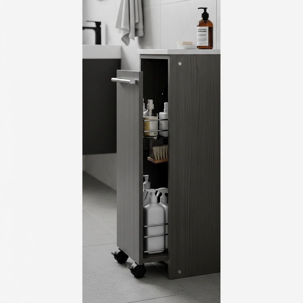 Slide-Out Floor Unit with Hidden Wheels