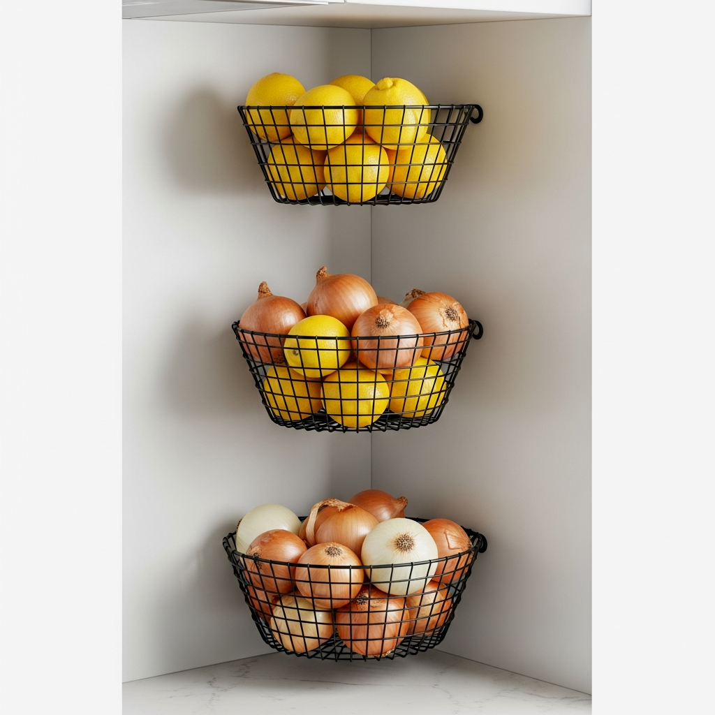 Tiered Fruit and Produce Baskets