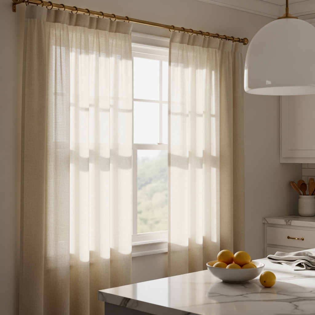Textiles That Hug the Room: Linen Cafe Curtains